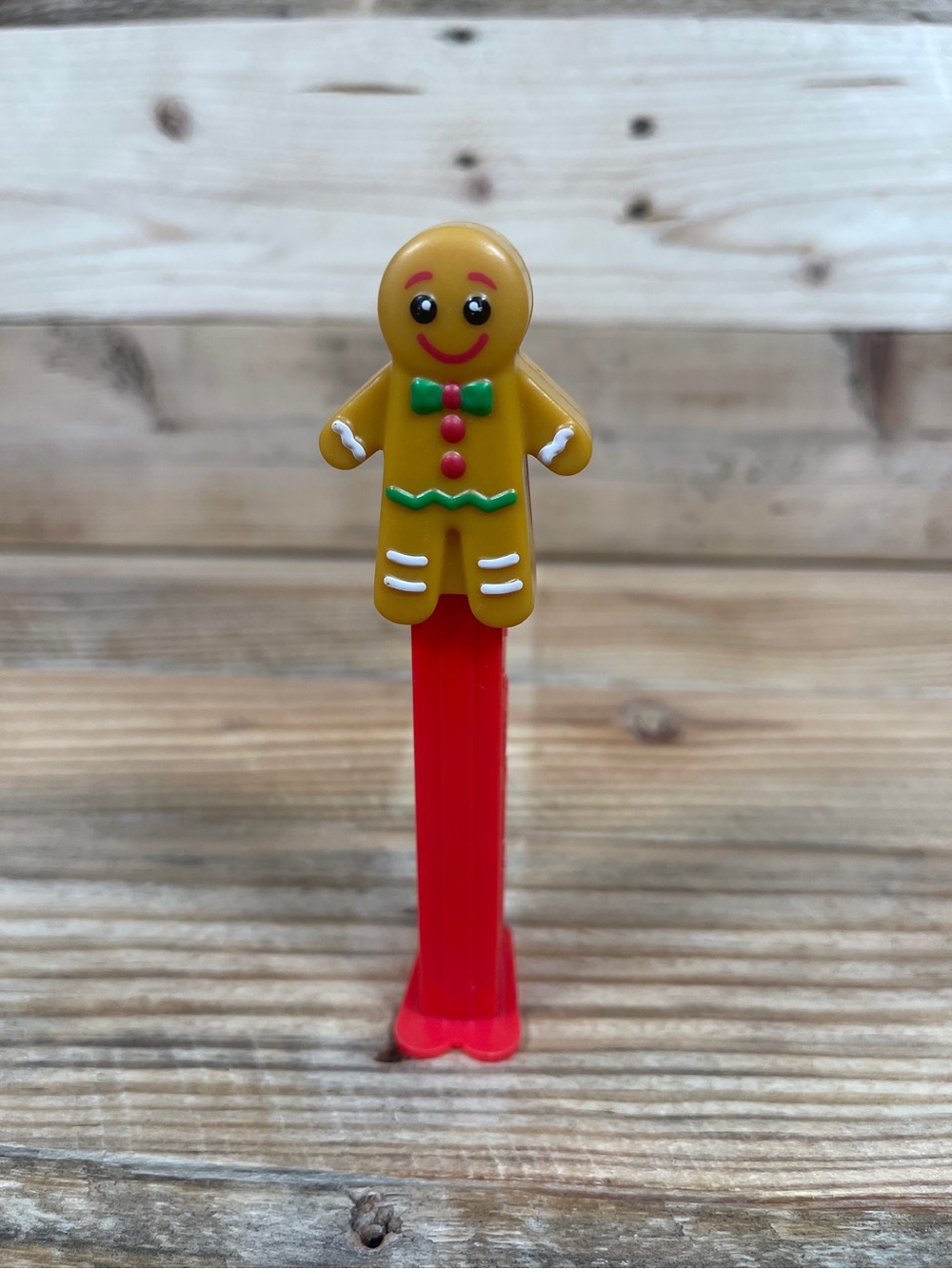 Pez Dispenser Gingerbread Man 5” Christmas Cookie Holiday Candy Figure Doll Toy